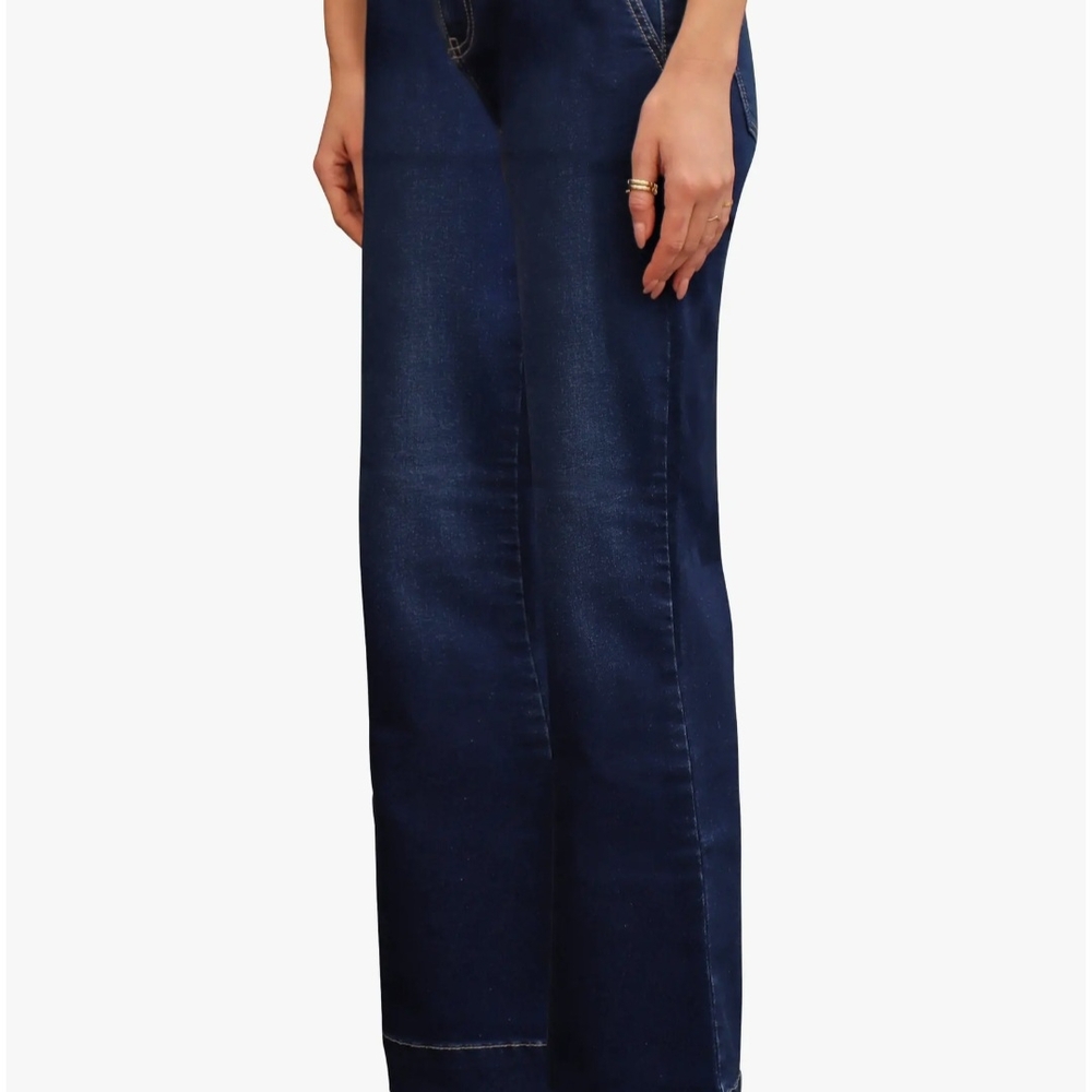 Bagatelle Women's Wide Leg Jeans - Dark Blue